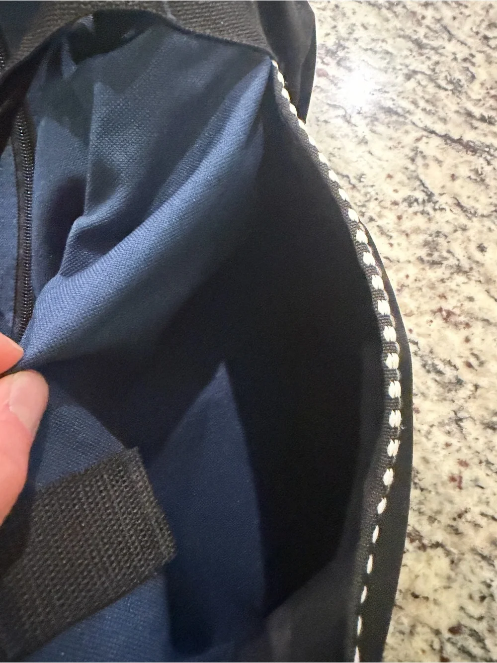Crunch Black & Navy Duffel Bag with Logo